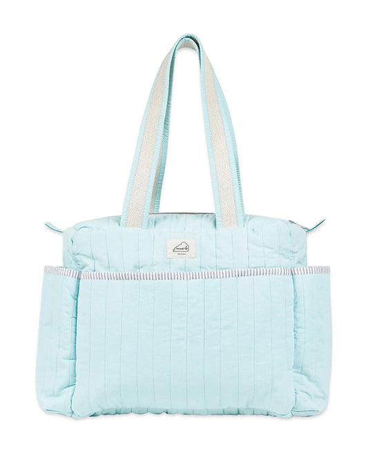 Masilo Organic Cotton Diaper Bag-With Extra Storage Space-Sky Blue