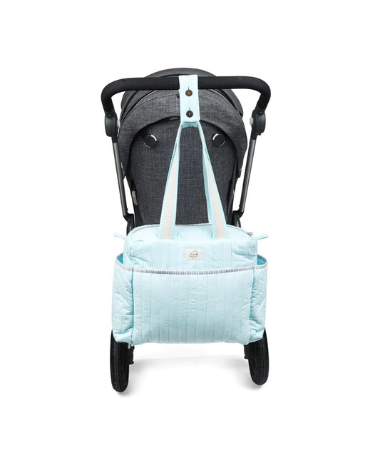 Masilo Organic Cotton Diaper Bag-With Extra Storage Space-Sky Blue