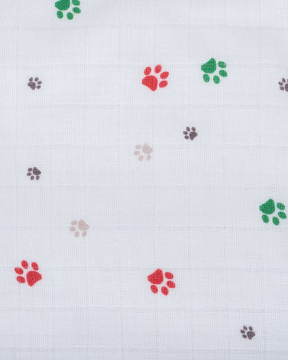 Kiddie Bunch Multi Layered Muslin & Cotton Wash Cloth-Paws-For Infants