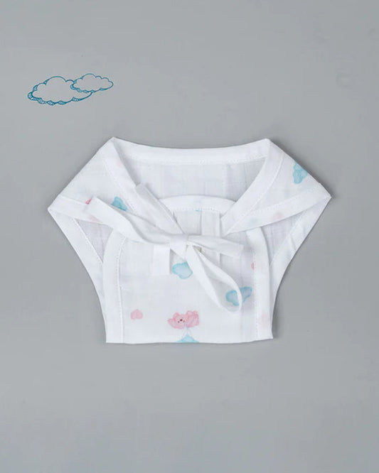 Kiddie Bunch Flyin Pup Cloth Nappy-100% Organic Cotton Muslin-Washable & Reusable