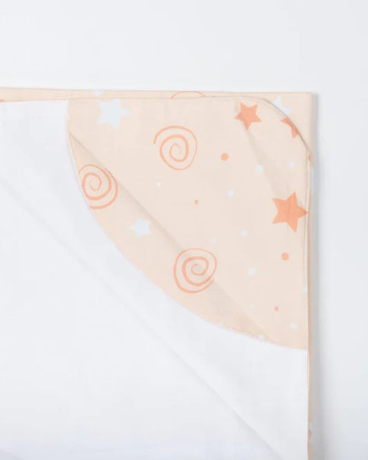 Kiddie Bunch Swirl Beige Baby Travel Blanket-100% Organic Cotton-For Infants