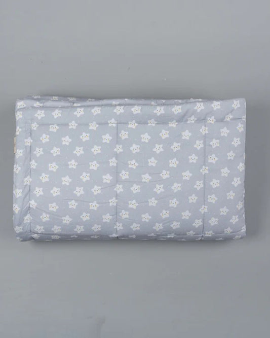 Kiddie Bunch Star Gaze Grey Baby Quilt-Organic Cotton-For Infants