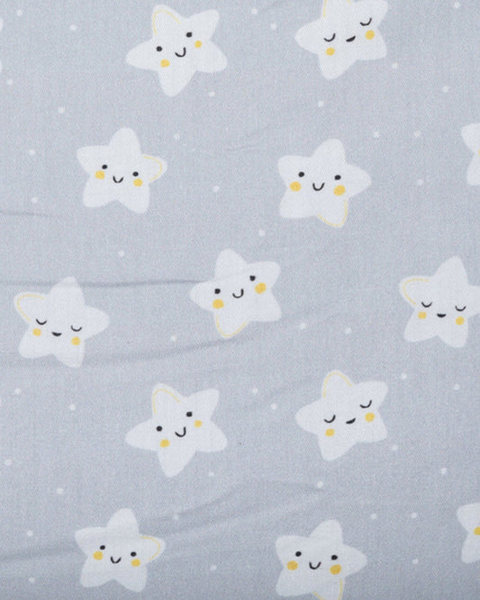 Kiddie Bunch Star Gaze Grey Baby Quilt-Organic Cotton-For Infants