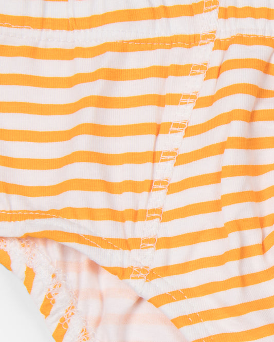 Keebee Orange Brief-Tiger-Organic Cotton-Pack of 2-For Infants