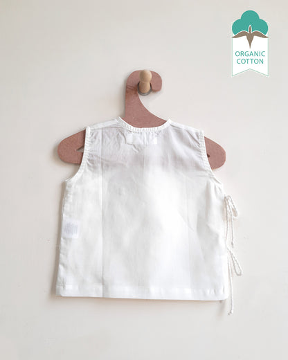 Keebee Elephant Jhabla-Embroidered-Organic Cotton-For Infants