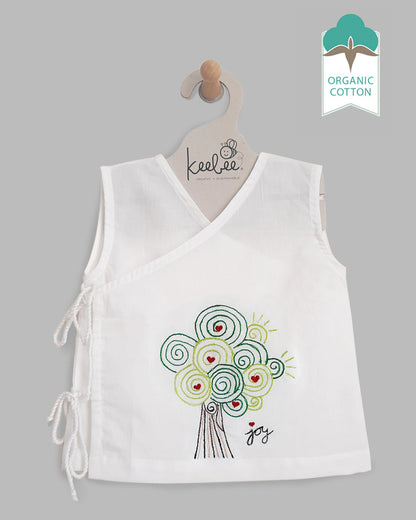 Keebee Tree Jhabla-Embroidered-Organic Cotton-For Infants