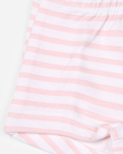 Keebee White & Pink Boyshorts-Enchanted Ocean-Organic Cotton-Pack of 2-For Infants