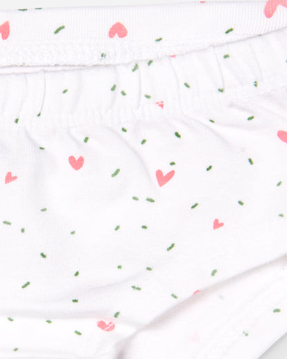 Keebee White Panties-Cactus Love-Organic Cotton-Pack of 2-For Infants