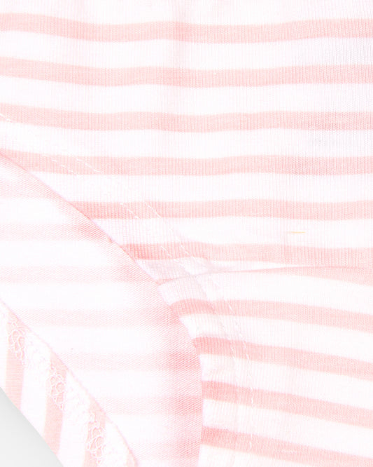 Keebee Pink & White Panties-Enchanted Ocean-Organic Cotton-Pack of 2-For Infants