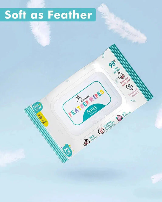 R For Rabbit Feather Aqua Baby Wet Wipes-With Vitamin E & Grapefruit