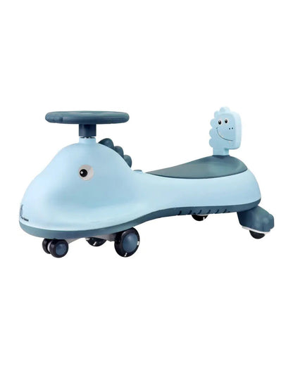 R for Rabbit Iya Iya Dino Twister & Swing car-ABEC 7 Bearing-With Inbuilt Music And Light-For 3Y+ (Upto 100Kg)-Blue