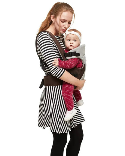 R for Rabbit New Cuddle Snuggle Baby Carrier-3 Carry Positions-Ergonomic Design-3M to 24M (Upto 15 Kg)-Brown Grey