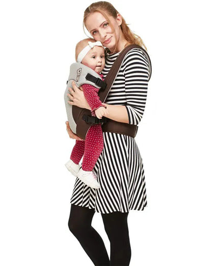 R for Rabbit New Cuddle Snuggle Baby Carrier-3 Carry Positions-Ergonomic Design-3M to 24M (Upto 15 Kg)-Brown Grey