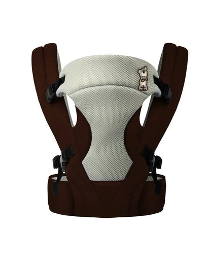 R for Rabbit New Cuddle Snuggle Baby Carrier-3 Carry Positions-Ergonomic Design-3M to 24M (Upto 15 Kg)-Brown Grey