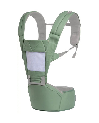 R for Rabbit Upsy Daisy Baby Carrier-With 4 In 1 Carry Position-Adjustable Hip Seat Belt-3M to 2Y (Upto 15Kg)-Green