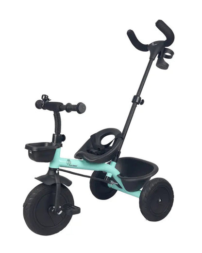 R for Rabbit Tiny Toes T20 Plus Tricycle-With Rubber Wheels-Adjustable Parental Control Handle-1.5Y to 5Y (Upto 25Kg)-Lake Blue