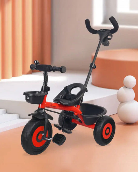 R for Rabbit Tiny Toes T20 Ace Tricycle-With EVA Wheels-Parent Cup Holder-1.5Y to 5Y (Upto 25Kg)-Red