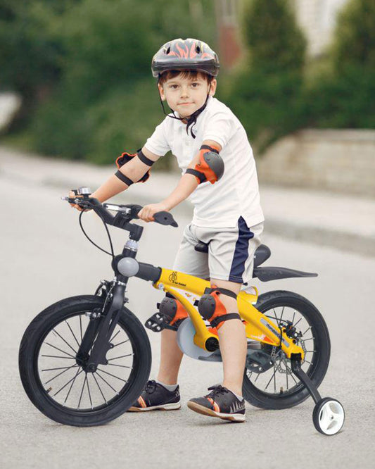 R for Rabbit Tiny Toes Jazz Bicycle-14 inch Wheels-90% Pre-Installed-Adjustable Structure-3Y to 5Y (Upto 40kg)-Yellow