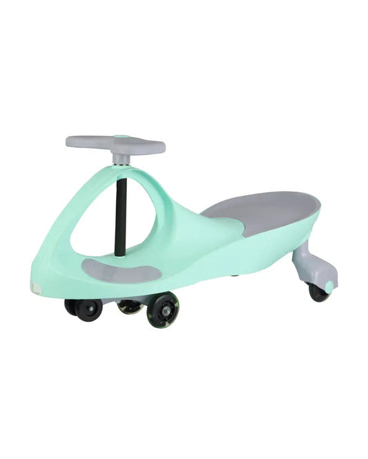 R for Rabbit Iya Iya Ace Twister & Swing car-Non-Slip Paddle-With PU LED Wheels-3Y+ (Upto 85Kg)-Green