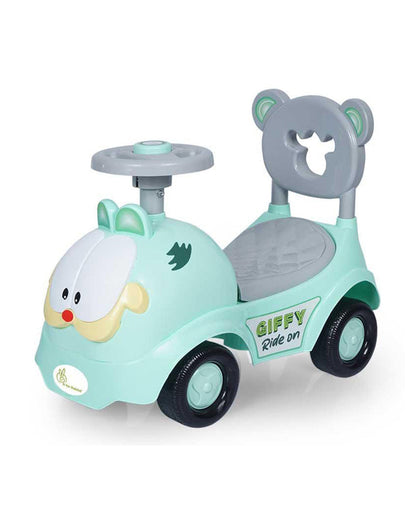 R for Rabbit Giffy Baby Ride on-Inbuilt Music-Smooth Steering-Rear Brake System-1Y to 3Y (Upto 20Kg)-Green