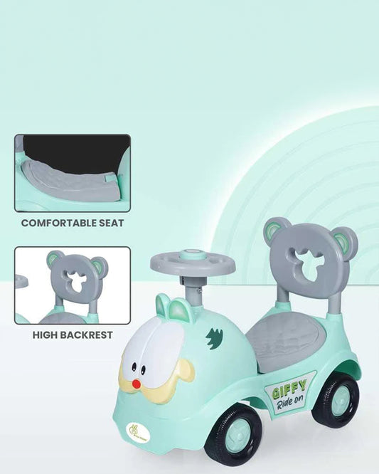 R for Rabbit Giffy Baby Ride on-Inbuilt Music-Smooth Steering-Rear Brake System-1Y to 3Y (Upto 20Kg)-Green