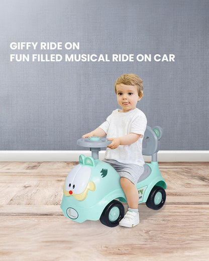 R for Rabbit Giffy Baby Ride on-Inbuilt Music-Smooth Steering-Rear Brake System-1Y to 3Y (Upto 20Kg)-Green