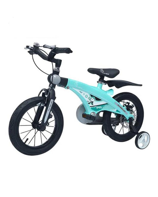 R for Rabbit Tiny Toes Jazz Bicycle-14 inch Wheels-90% Pre-Installed-Adjustable Structure-3Y to 5Y (Upto 40kg)-Lake Blue