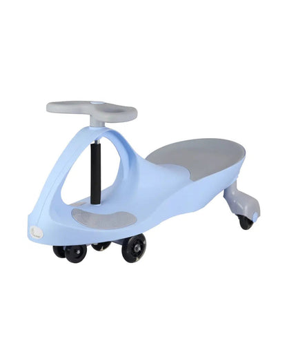 R for Rabbit Iya Iya Ace Twister & Swing car-Non-Slip Paddle-With PU LED Wheels-3Y+ (Upto 85Kg) Blue