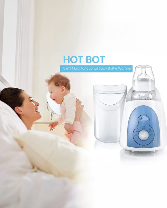 R for Rabbit 5 in 1 Hot Bot Bottle Warmer & Sterilizer-In Built Thermostat-Auto Shut Off-1 Bottle Capacity