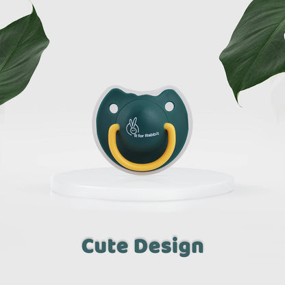 R for Rabbit Baby Tusky Pacifier-Orthodontic Design-Green-Soother