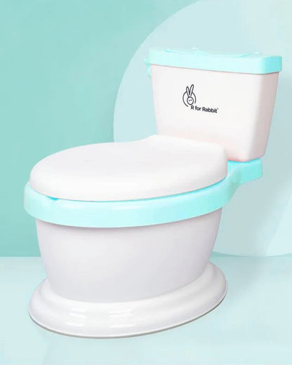 R For Rabbit Little Grown Up Potty Chair-With Soft Cushioning-1 to 7 Year-White Green