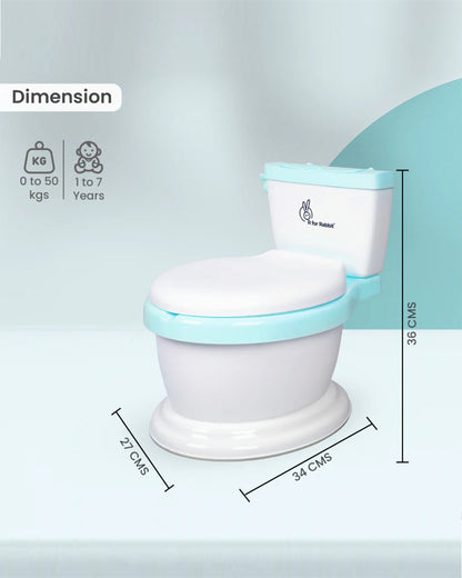 R For Rabbit Little Grown Up Potty Chair-With Soft Cushioning-1 to 7 Year-White Green