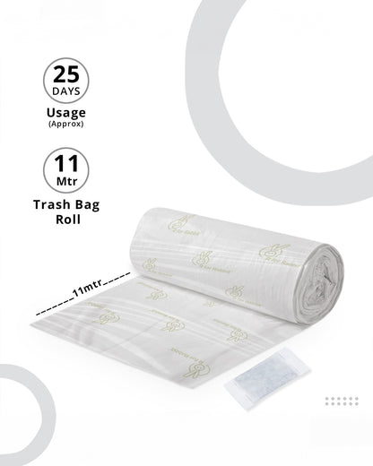 R For Rabbit Biodegradable Baby Diaper Disposable Trash Bags-With Carbon Filter-11 m Roll