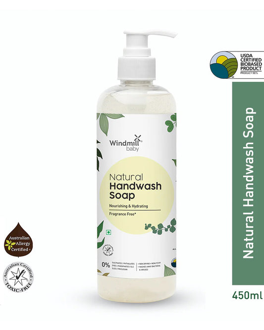 Windmill Baby Natural Fragrance Free Baby Handwash