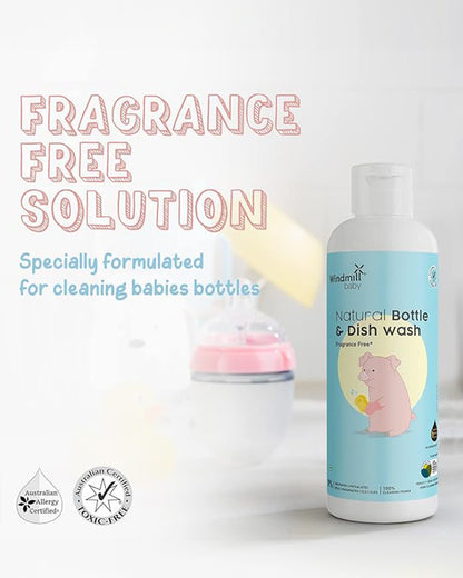 Windmill Baby Natural Cleaning Travel Pack-With Laundry Detergent, Handwash Soap, Bottle and Dish Wash-Infant Safe