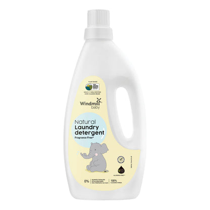 Windmill Baby Liquid Laundry Detergent-With Plant Based Formulation-Infant Safe,USDA Certified-Fragrance Free