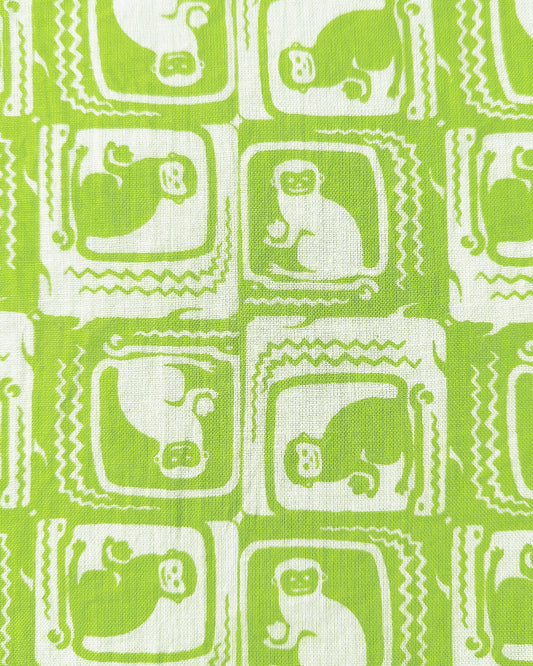 Story Tailor Green Crop Top and Pant-Monkey and The Crocodile-Cotton-For Infants