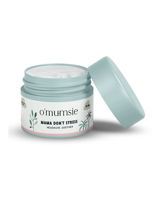 O'mumsie Headache Soother Balm (50g) & Sore Muscle Rub-With Menthol-Pregnancy Safe
