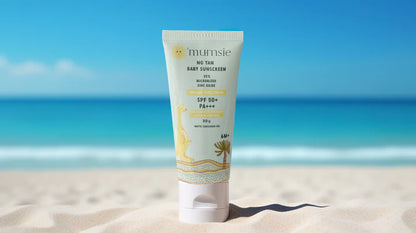 O'mumsie SPF 50+ Baby Sunscreen-With Red Raspberry Extracts & Wheat Germ Oil