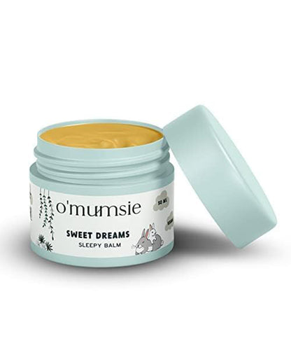 O'mumsie Sweet Dreams Sleepy Balm-Helps Baby Sleep Peacefully-Calming Aromatherapy Balm-Baby Safe