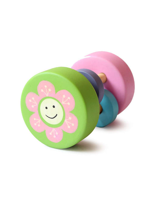 Shumee Sunny Wooden Rattle Toy-Smooth Edges & Non Toxic-Assorted-For Infants