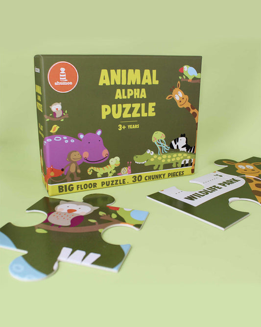 Shumee Animal Alphabet Puzzle-30 Pieces-Learning & Educational Toys-24M+