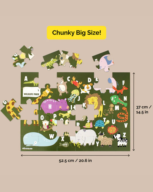 Shumee Animal Alphabet Puzzle-30 Pieces-Learning & Educational Toys-24M+