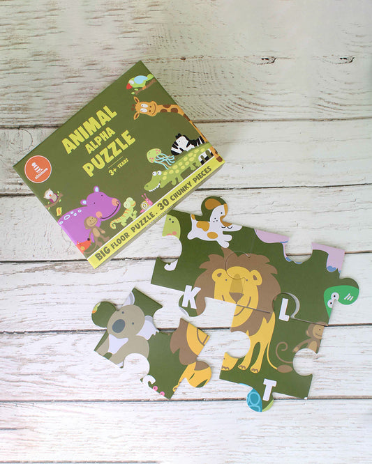 Shumee Animal Alphabet Puzzle-30 Pieces-Learning & Educational Toys-24M+
