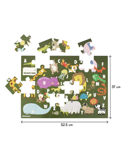 Shumee Animal Alphabet Puzzle-30 Pieces-Learning & Educational Toys-24M+