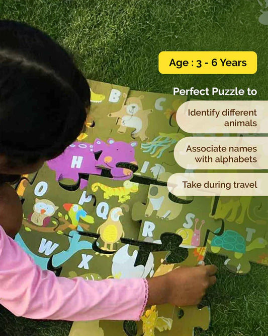 Shumee Animal Alphabet Puzzle-30 Pieces-Learning & Educational Toys-24M+