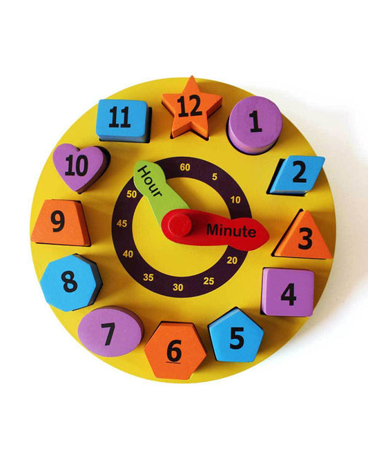 Shumee Wooden Shape Sorting Clock-Shape Sorter & Stacker-Learning & Educational Toys-12M+