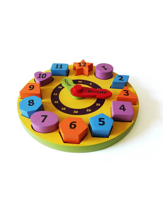 Shumee Wooden Shape Sorting Clock-Shape Sorter & Stacker-Learning & Educational Toys-12M+