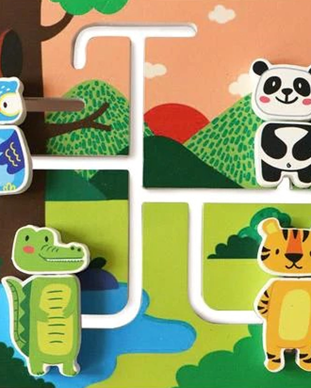 Shumee Sea & Jungle Animal Shape Wooden Puzzle-Learning & Educational ...