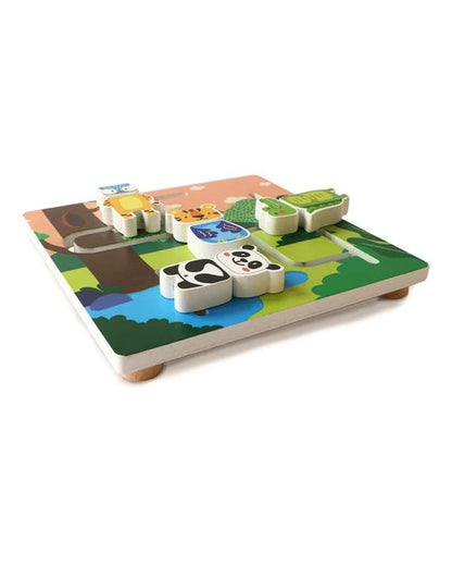 Shumee Sea & Jungle Animal Shape Wooden Puzzle-Learning & Educational Toys-24M+